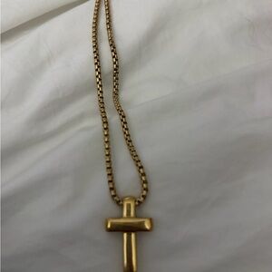 Elegant Gold Cross Necklace